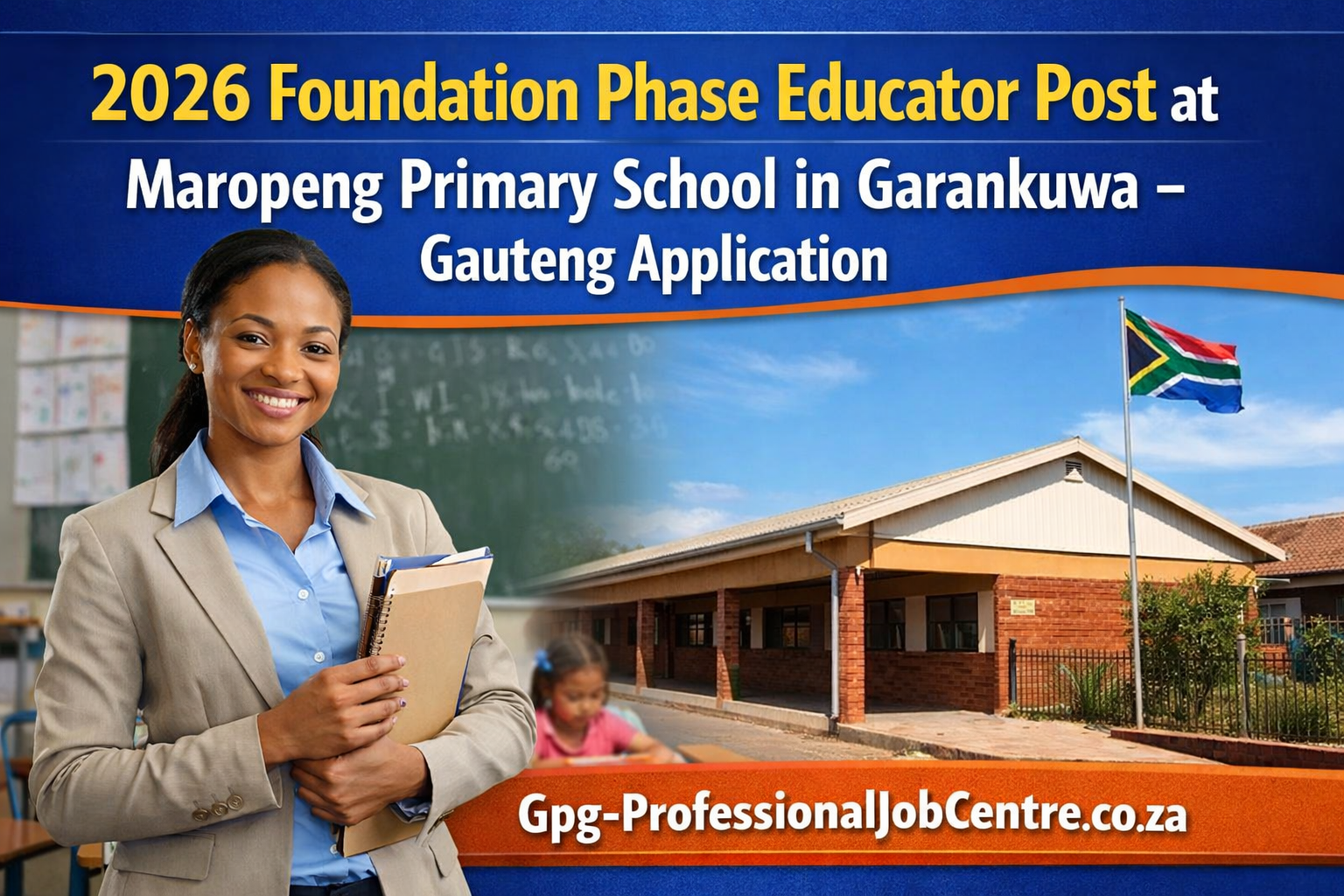 2026 Foundation Phase Educator Post at Maropeng Primary School in Garankuwa – Gauteng Application