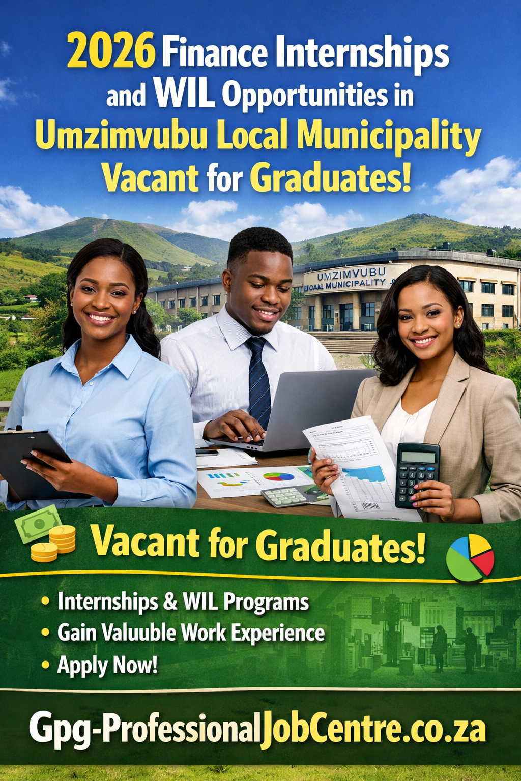 2026 Finance Internships and WIL Opportunities in Umzimvubu Local Municipality Vacant for Graduates