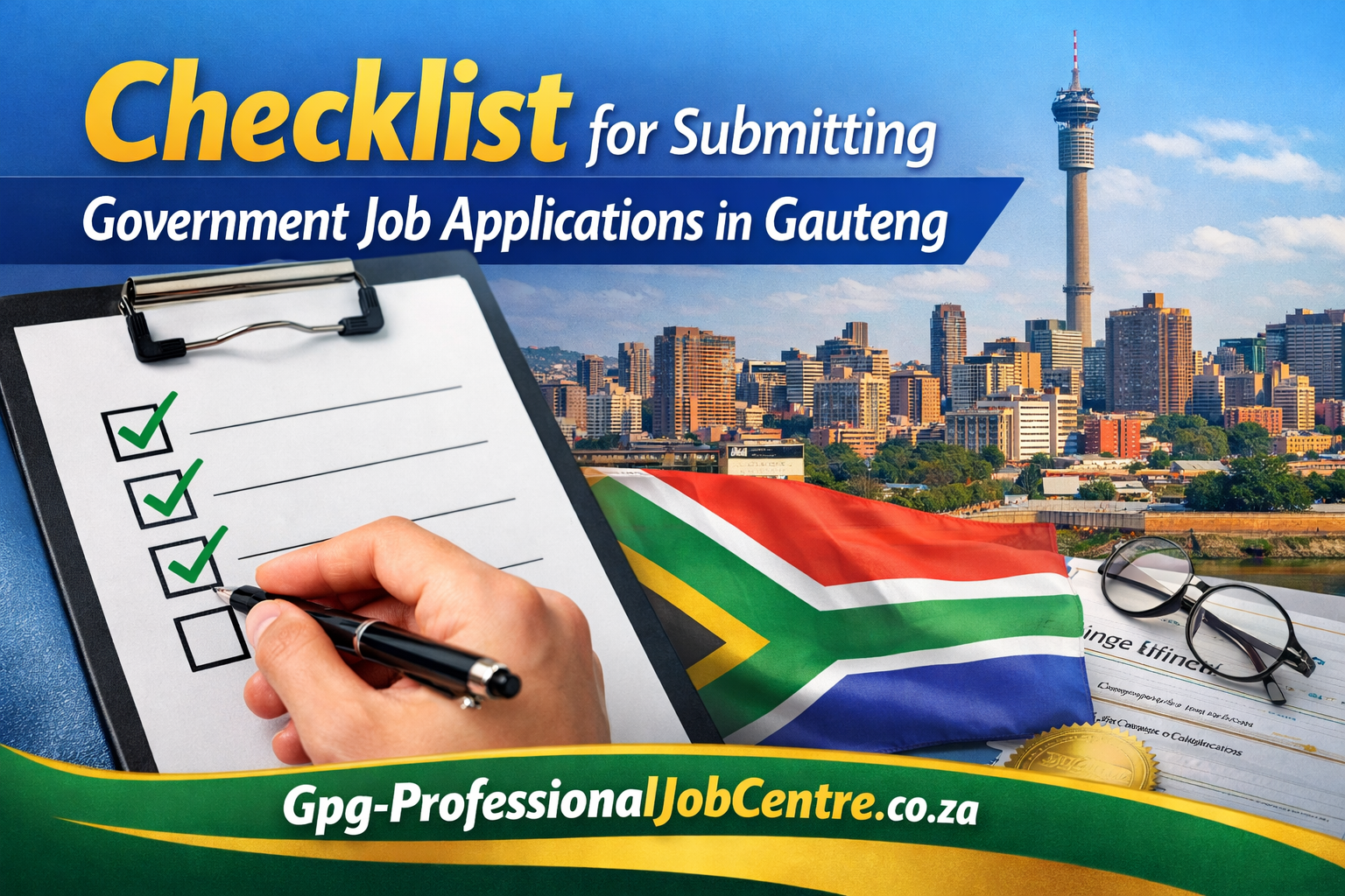 Checklist for Submitting Government Job Applications in Gauteng