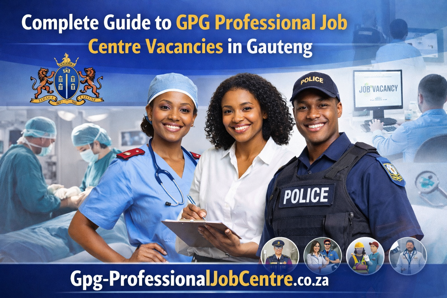 Guide showing how to apply for GPG Professional Job Centre Vacancies in Gauteng