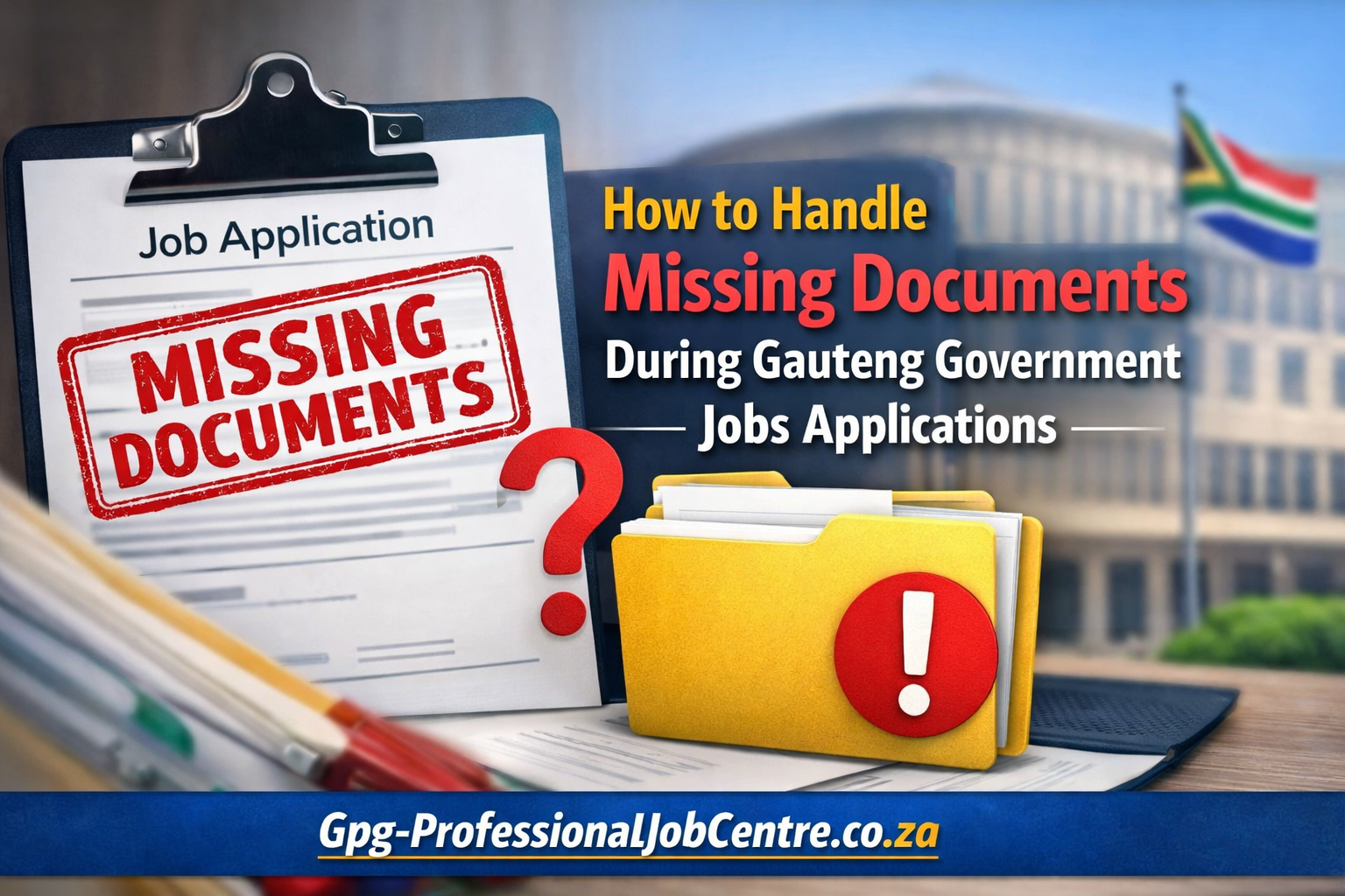 How to Handle Missing Documents During Gauteng Government Jobs Applications