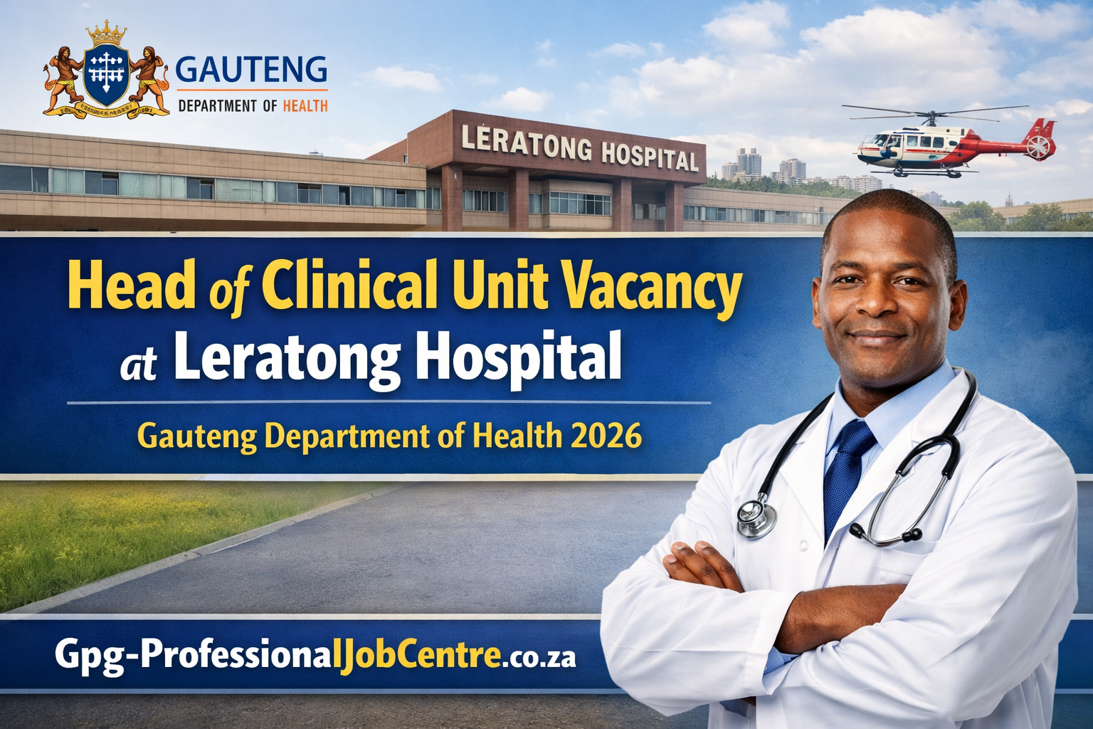 Head of Clinical Unit Internal Medicine vacancy at Leratong Hospital Gauteng Department of Health