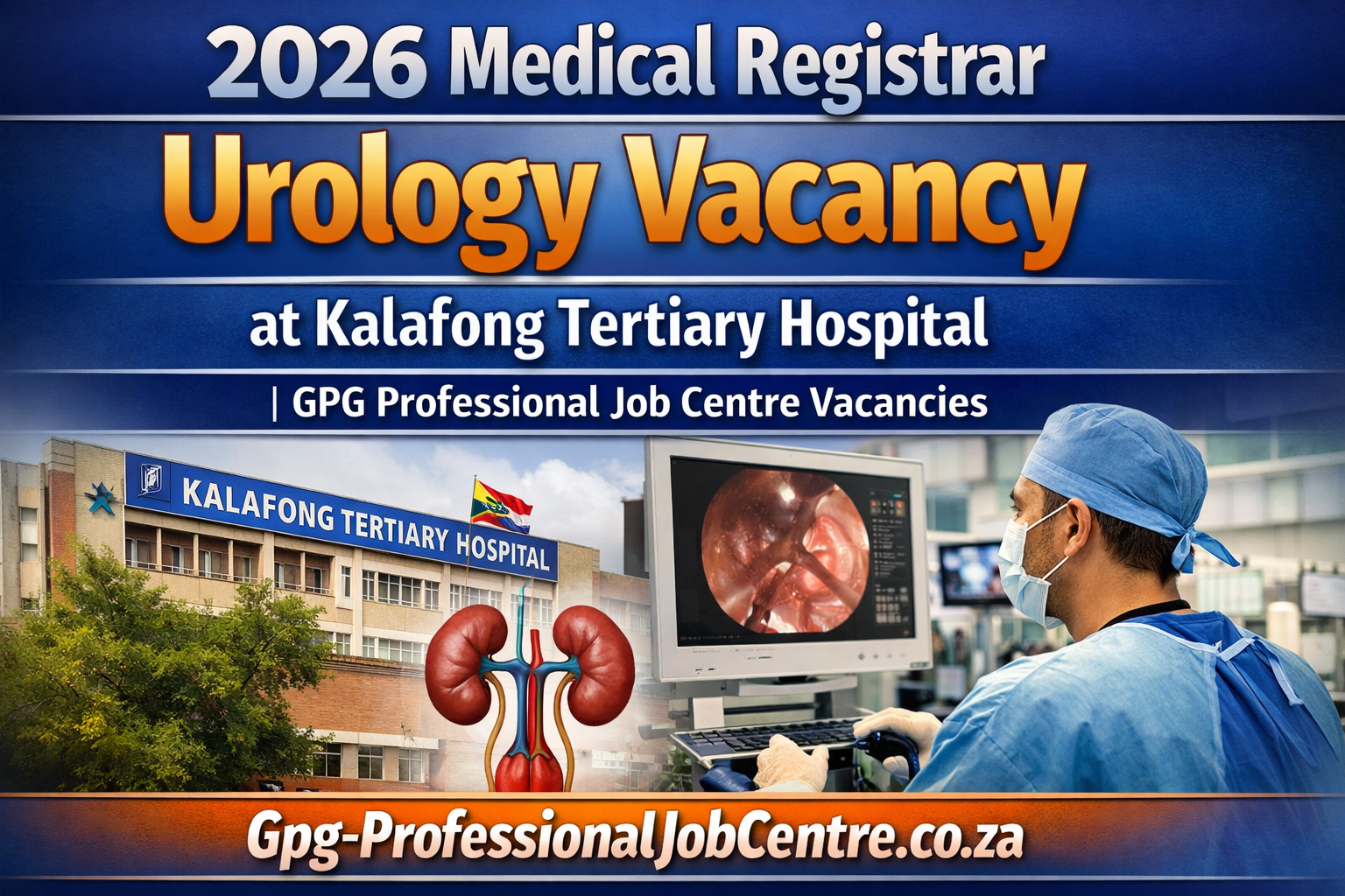 Gauteng Department of Health Medical Registrar Urology vacancy at Kalafong Tertiary Hospital