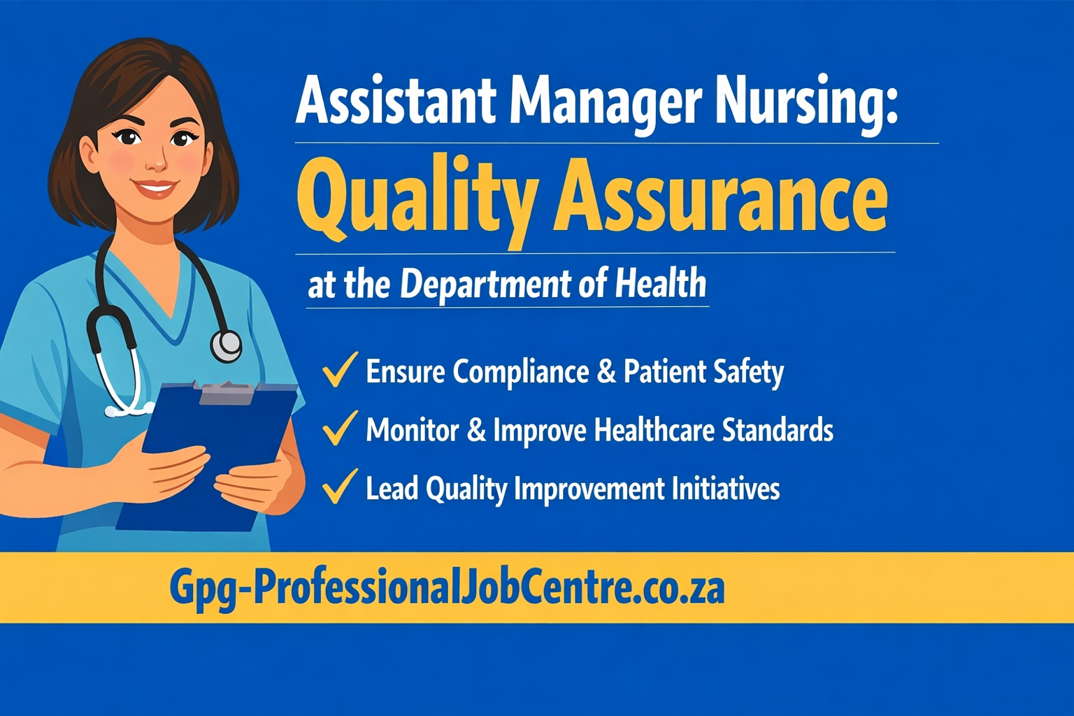 Senior nurse reviewing patient care quality reports in hospital