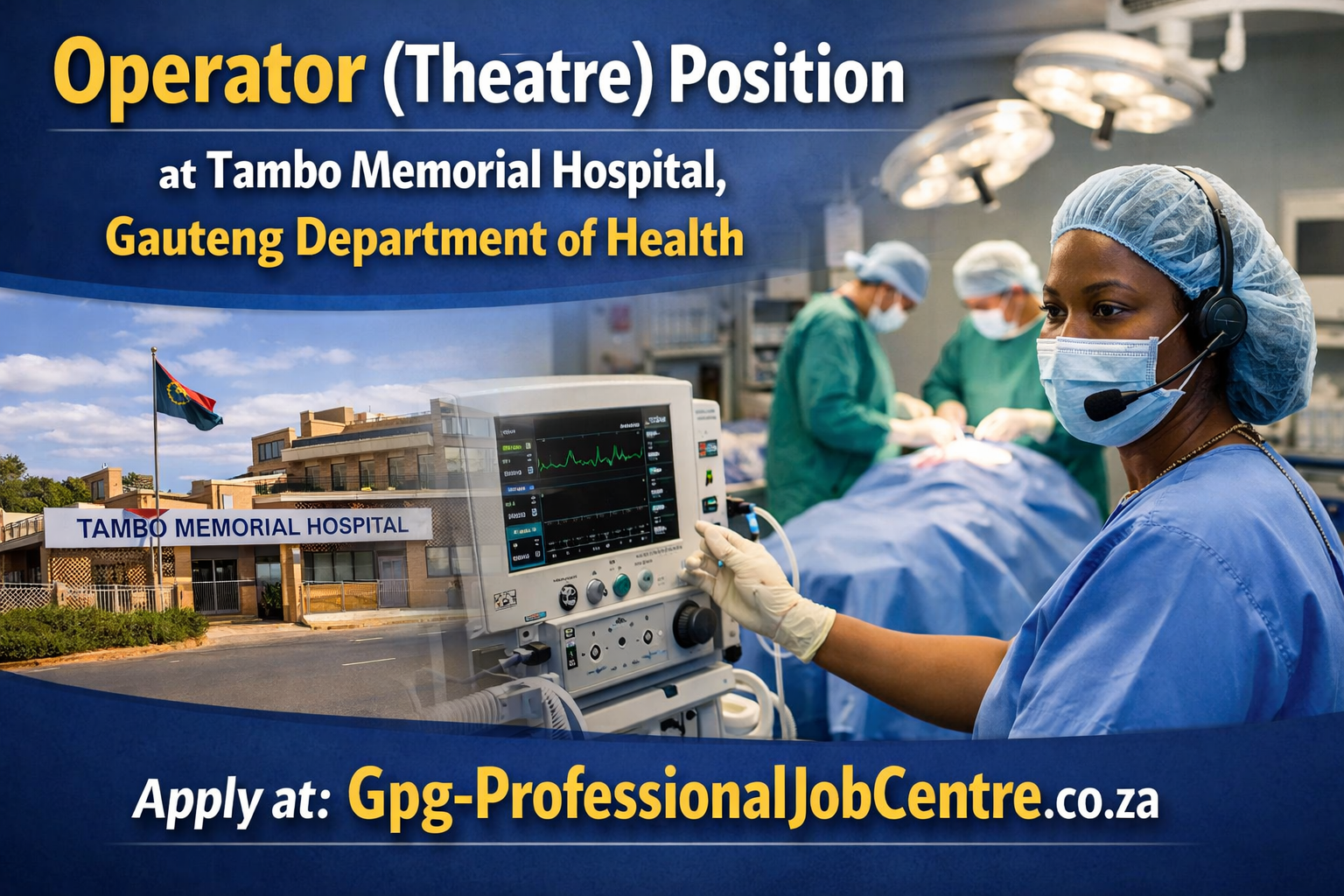 Gauteng Department of Health Operator Theatre Job Application