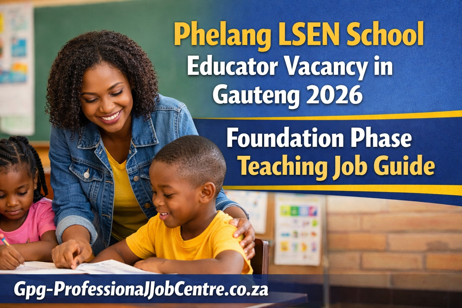 Phelang LSEN School Educator Vacancy in Gauteng 2026, Foundation Phase Teaching Job Guide