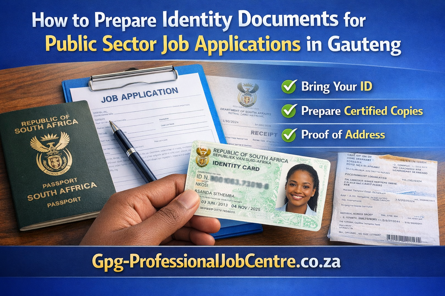 How to Prepare Identity Documents for Public Sector Job Applications in Gauteng