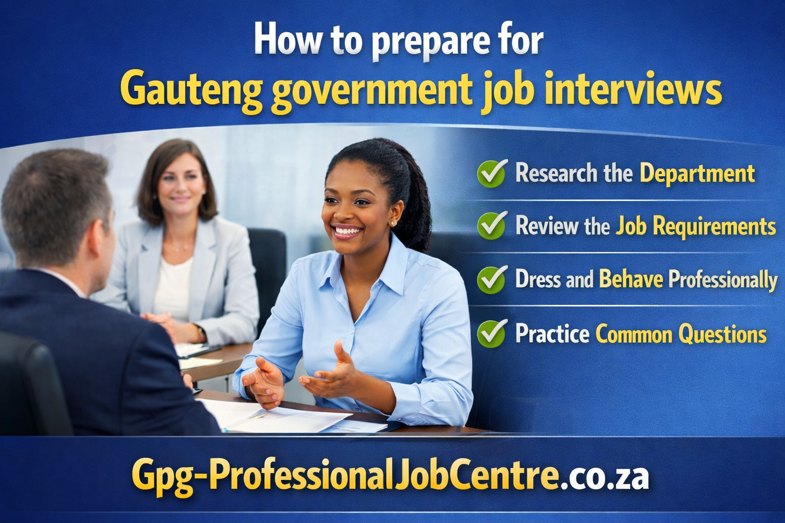 How to Prepare for Gauteng Government Job Interviews