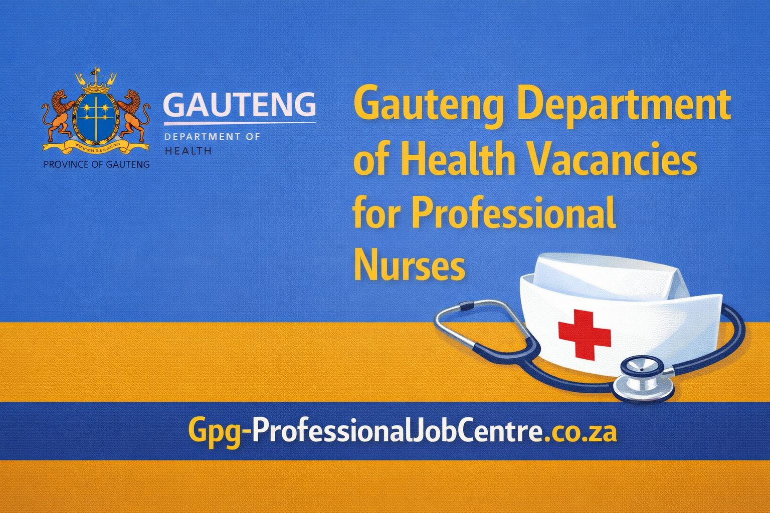 professional nurse working in Gauteng hospital ward