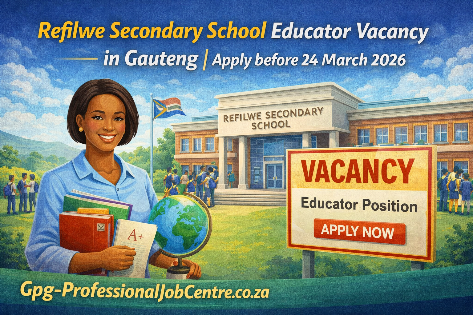 Educator teaching Economics and Accounting in Gauteng classroom