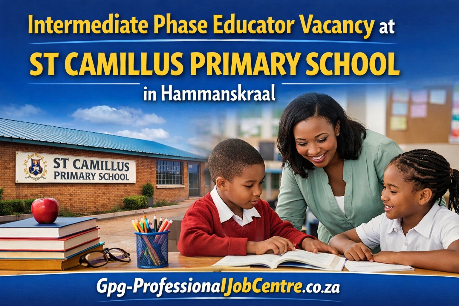 Intermediate Phase Educator Vacancy at ST CAMILLUS PRIMARY SCHOOL in Hammanskraal