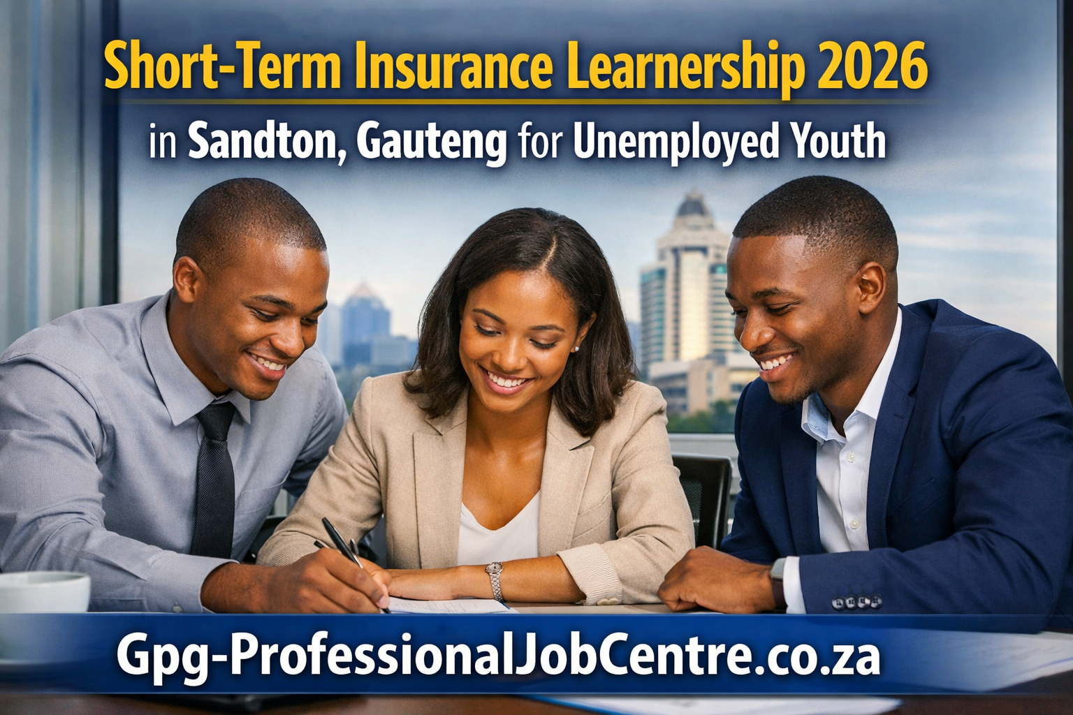 Short-Term Insurance Learnership 2026 in Sandton, Gauteng for Unemployed Youth