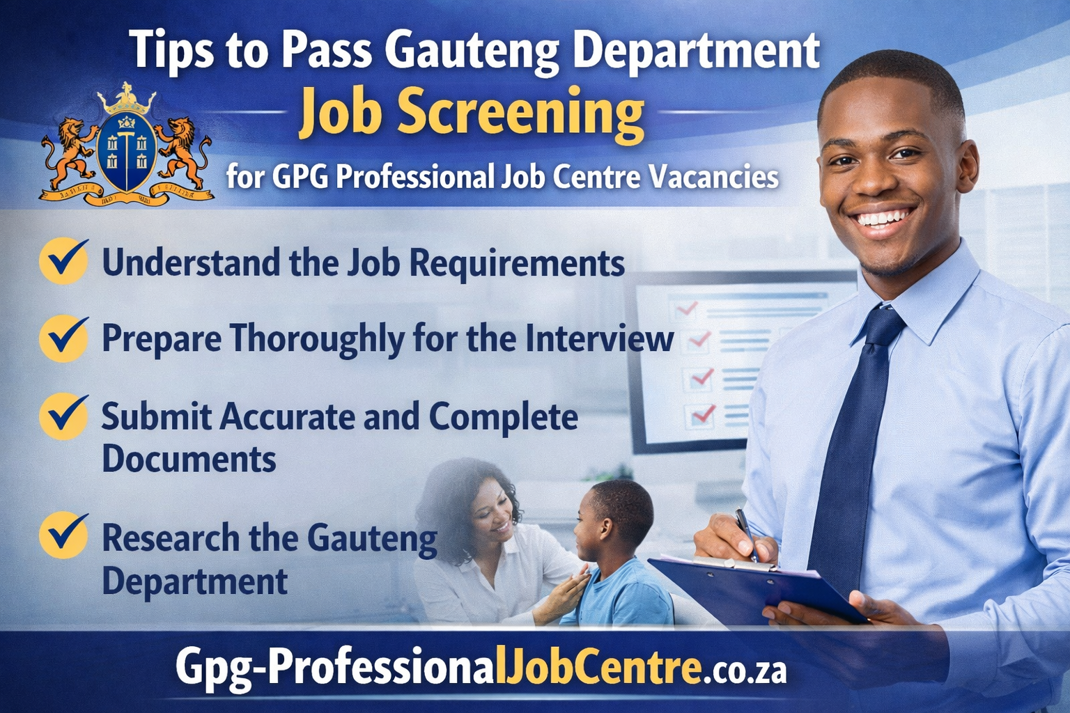 Tips to Pass Gauteng Department Job Screening for GPG Professional Job Centre Vacancies