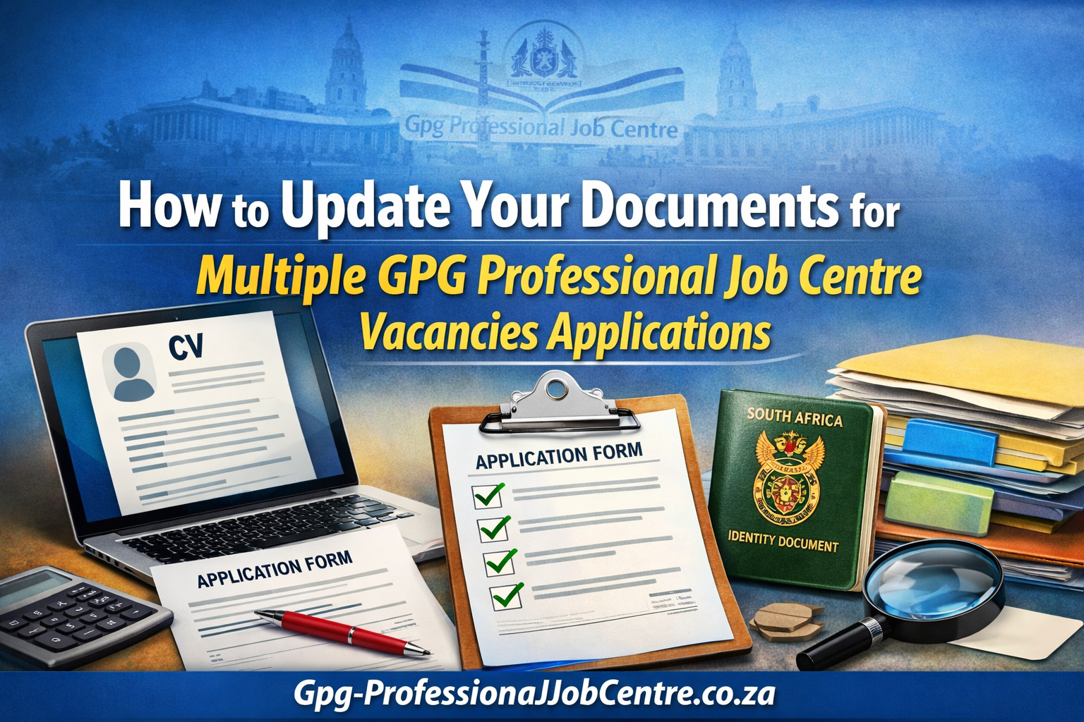 Guide to updating CV and Z83 form for Gauteng government jobs applications
