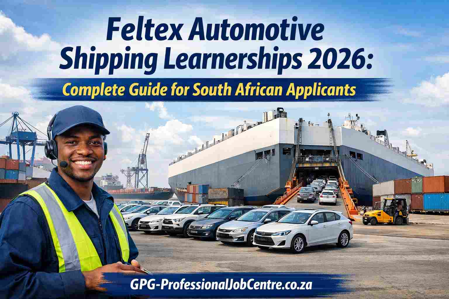 Young South African learners working in a logistics warehouse in Durban