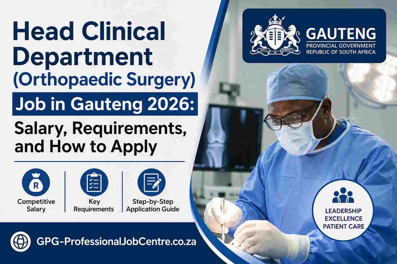 Orthopaedic surgeon leading hospital department in South Africa
