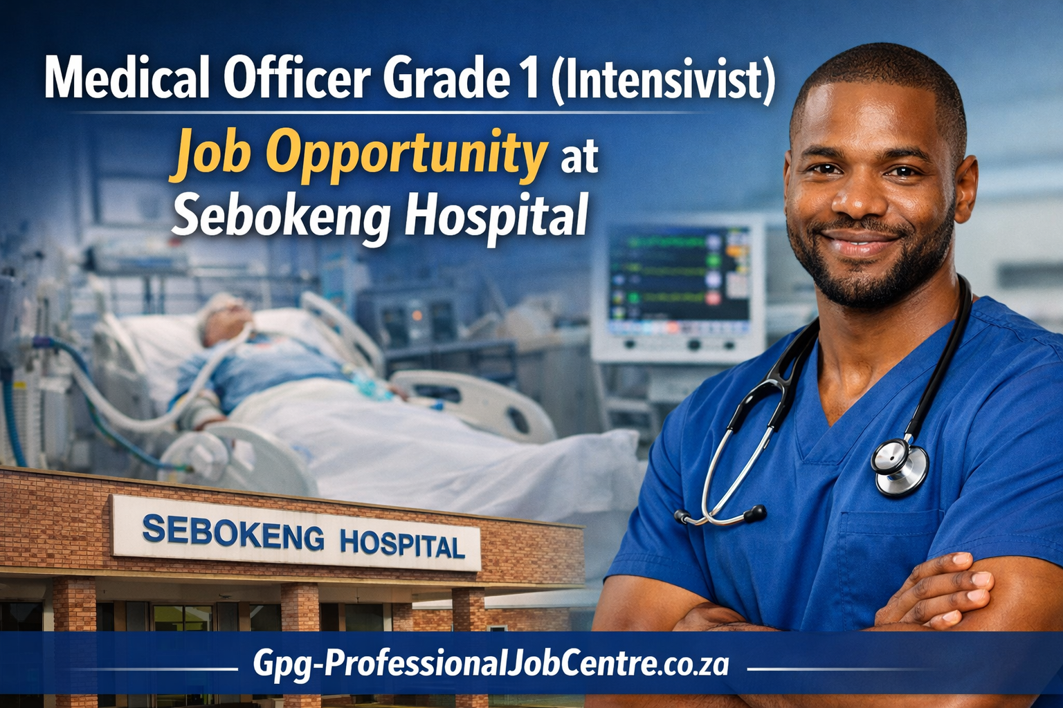 Medical Officer Grade 1 (Intensivist) Job Opportunity at Sebokeng Hospital