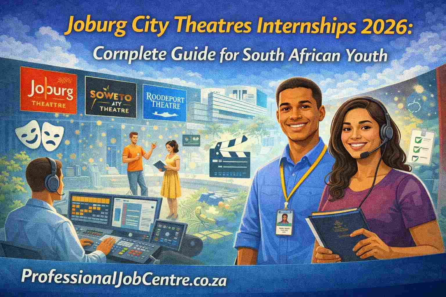 Young South African interns working at Joburg Theatre and Soweto Theatre