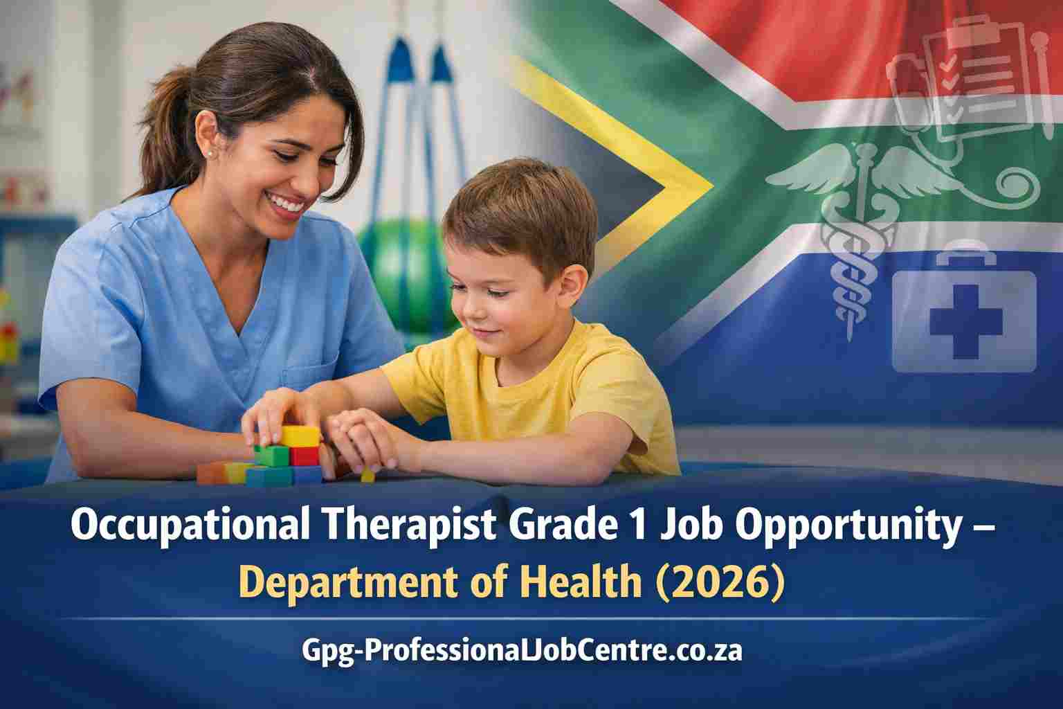 Occupational therapist working with psychiatric patients in Gauteng Department of Health hospital