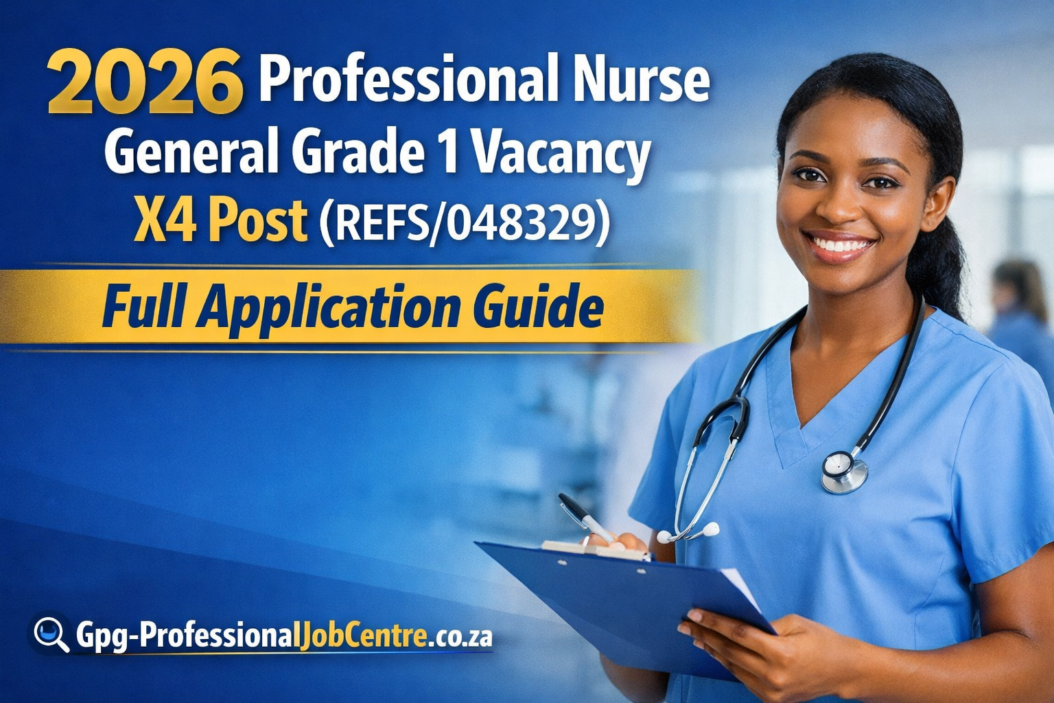 Nurse working in South Rand Hospital ward Gauteng