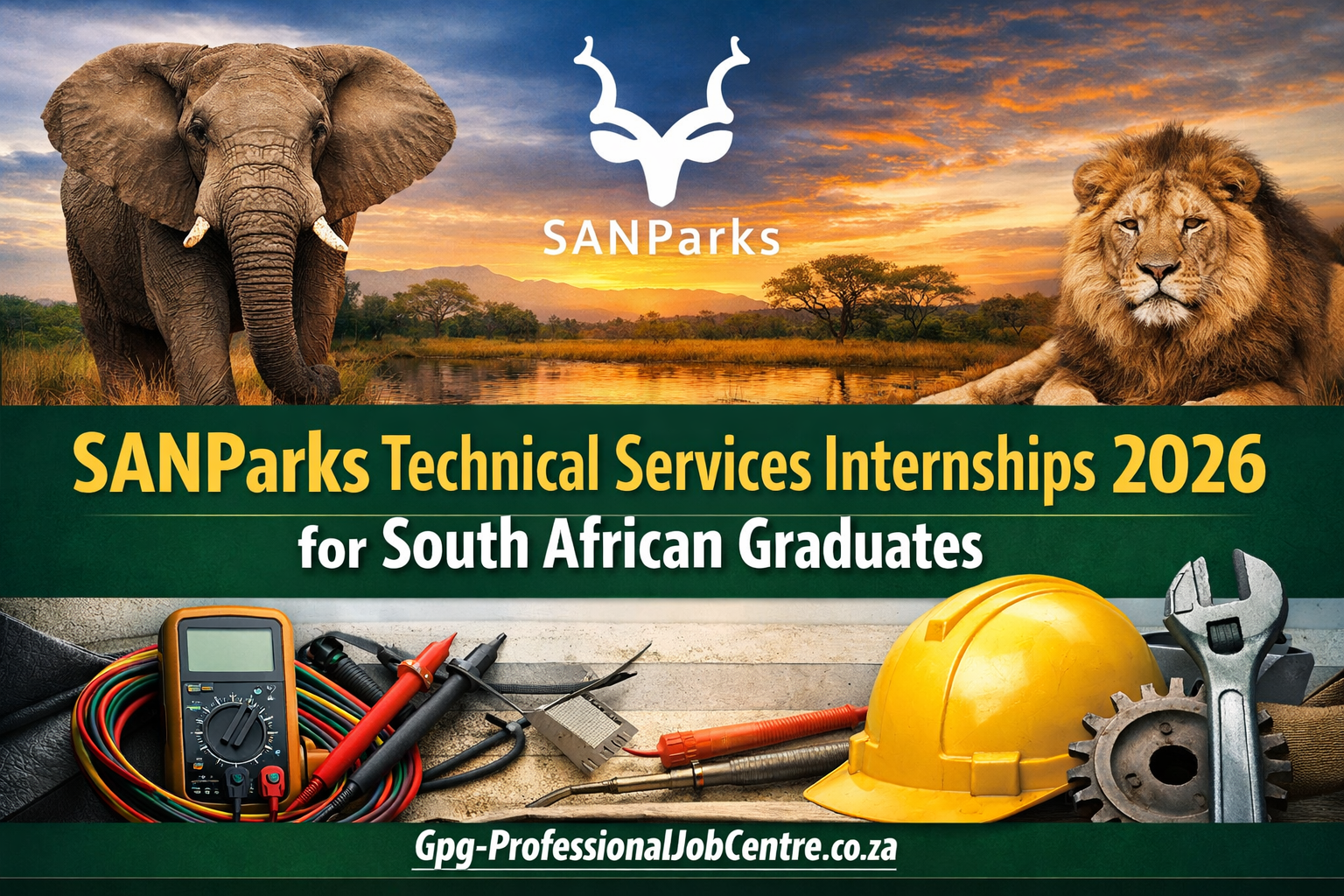 SANParks Technical Services Internship 2026 civil engineering training in Garden Route National Park