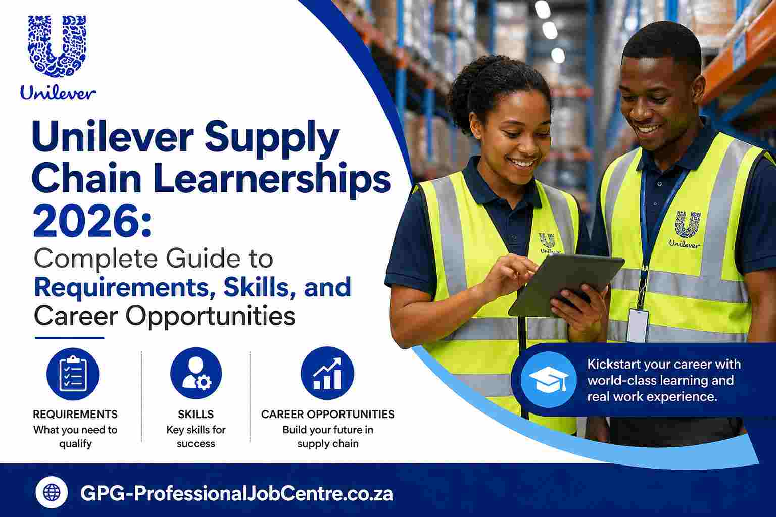 Young trainee operating packaging machine in Unilever factory South Africa