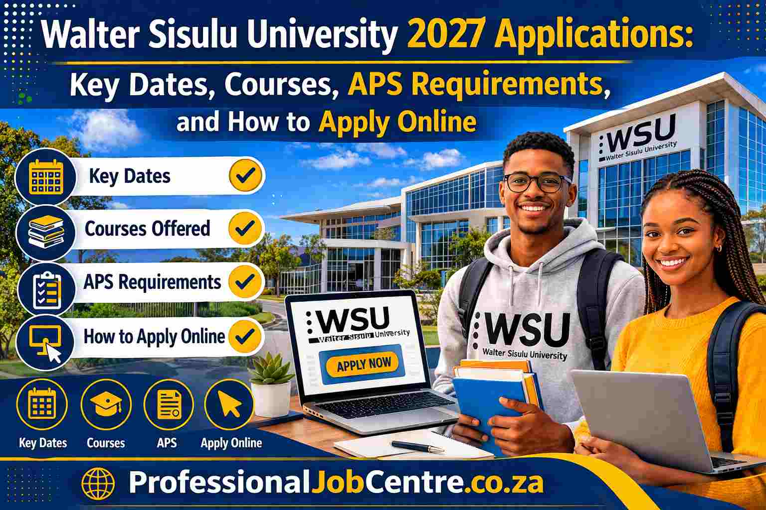 Students applying online for Walter Sisulu University admission in South Africa