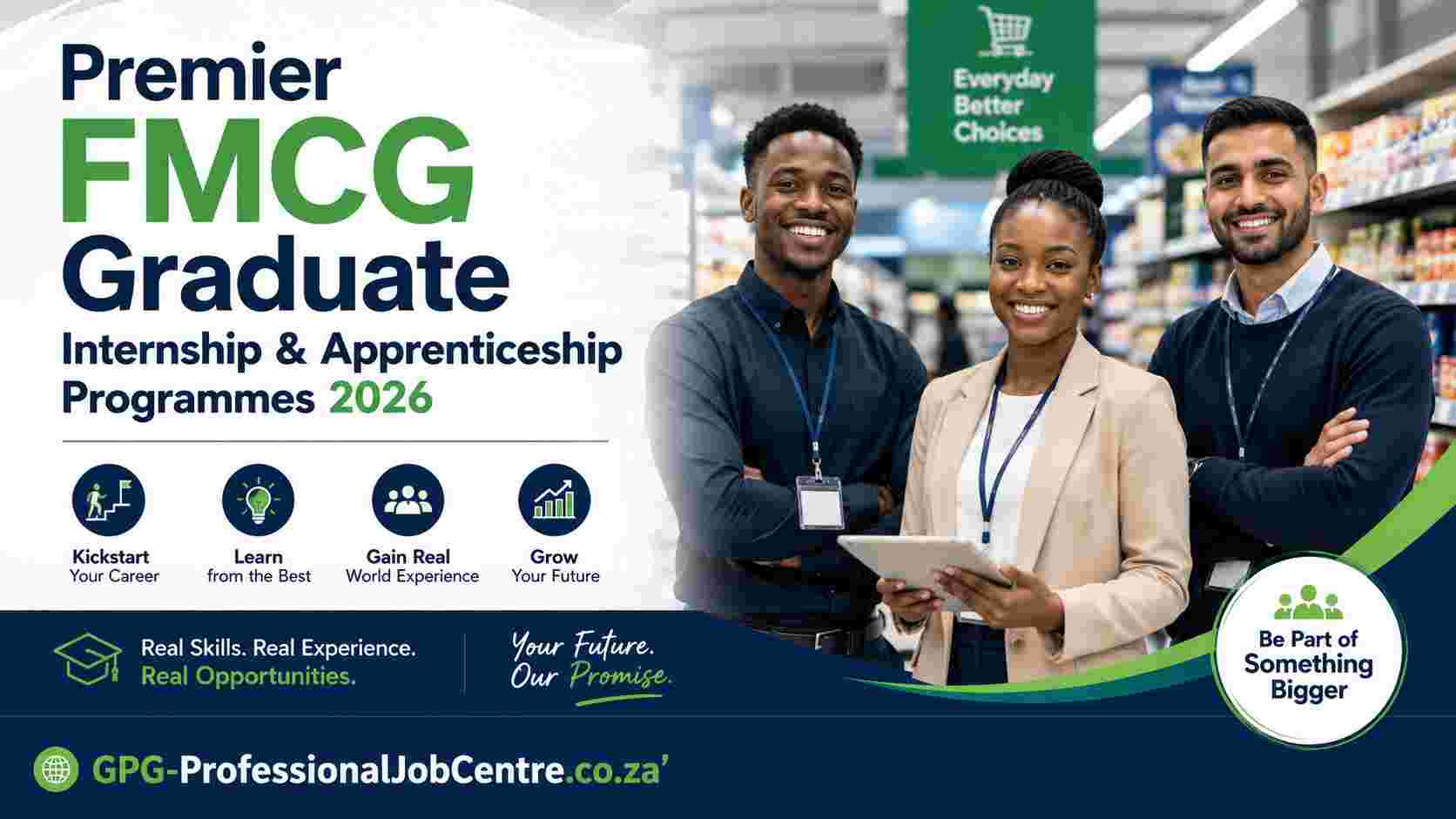 Premier FMCG South Africa graduate internship and apprenticeship programme advertisement for 2026.