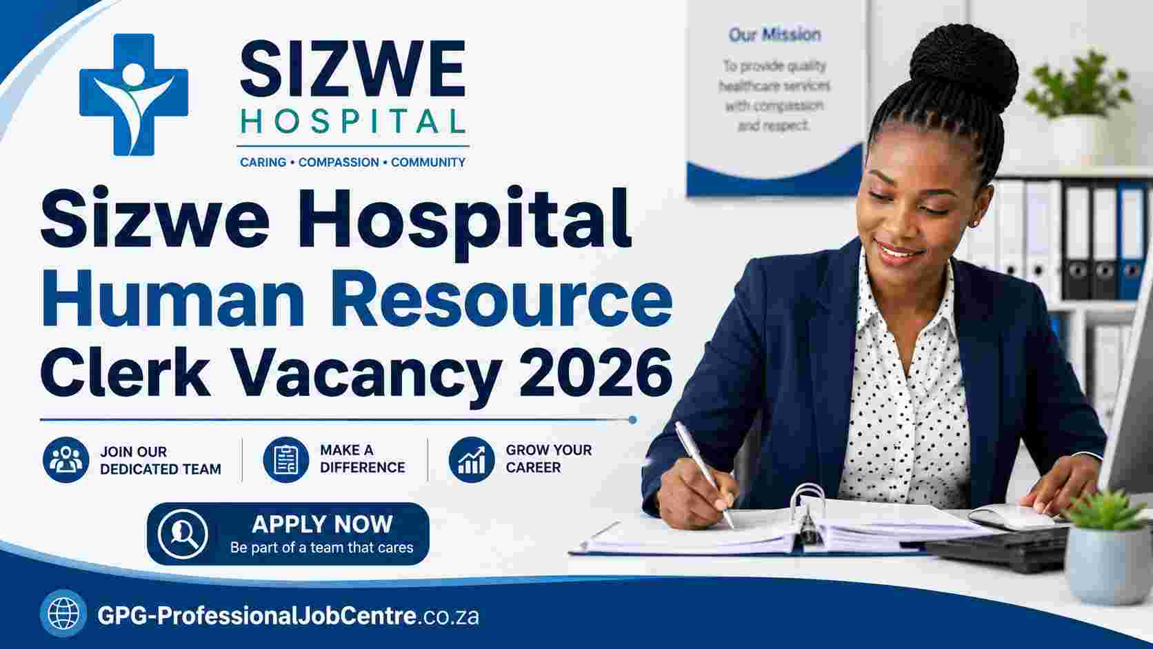 Human Resource Clerk vacancy at Sizwe Tropical Disease Hospital Gauteng Department of Health 2026