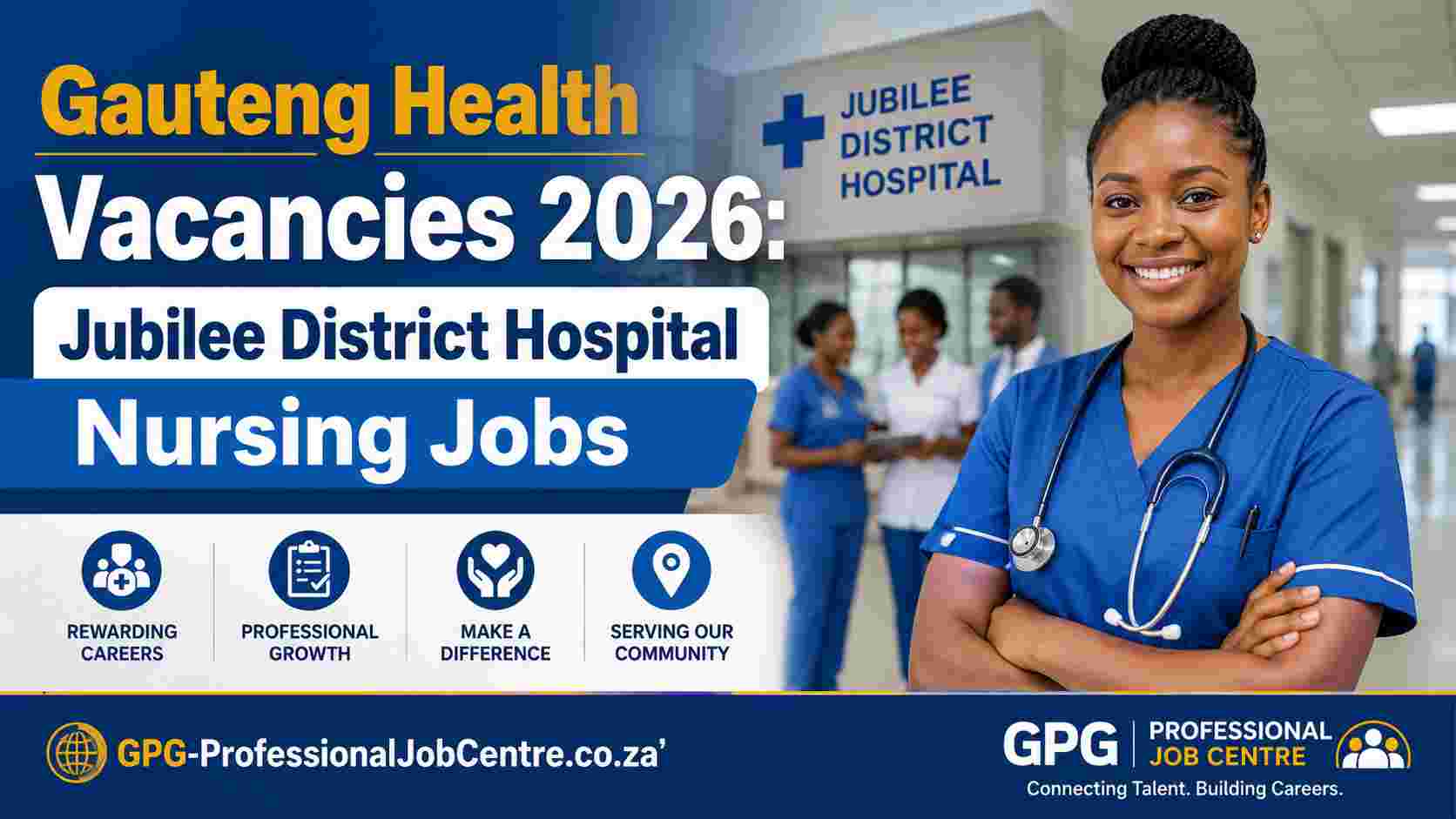 Gauteng Health Vacancies 2026 for Professional Nurse Speciality positions at Jubilee District Hospital.