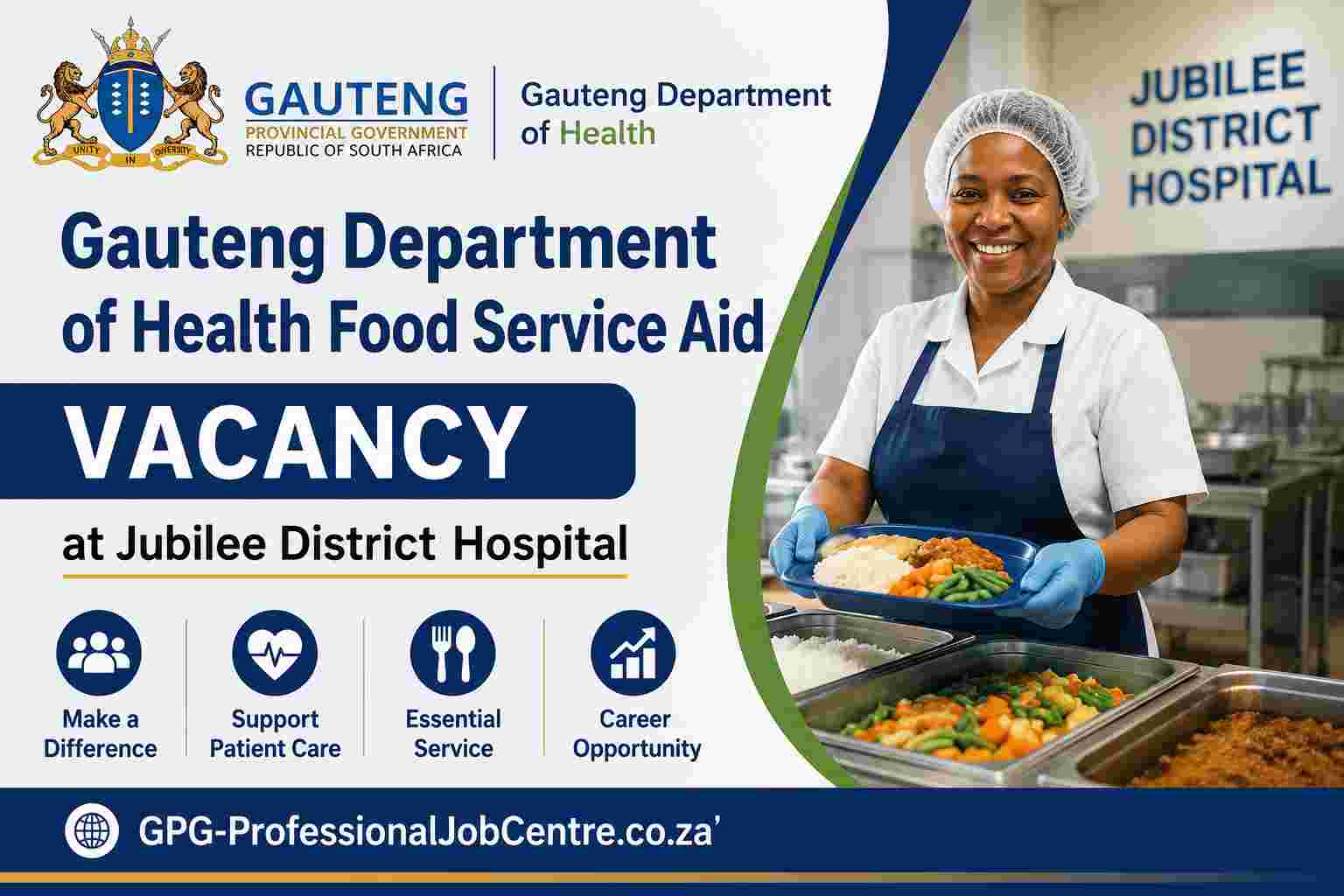 ubilee District Hospital building under the Gauteng Department of Health.