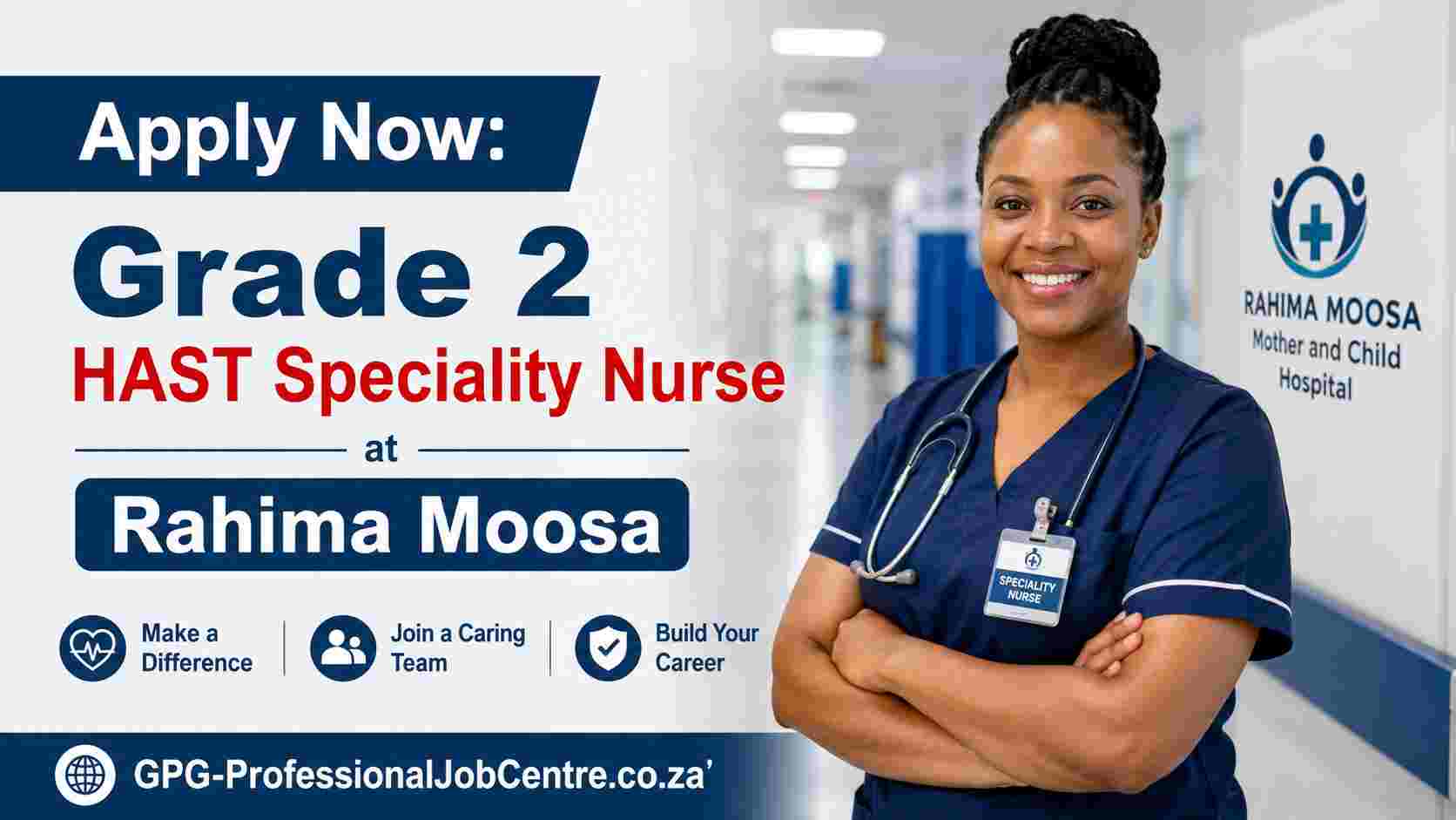 Rahima Moosa Hospital nursing vacancies Grade 2 HAST Speciality Nurse application guide