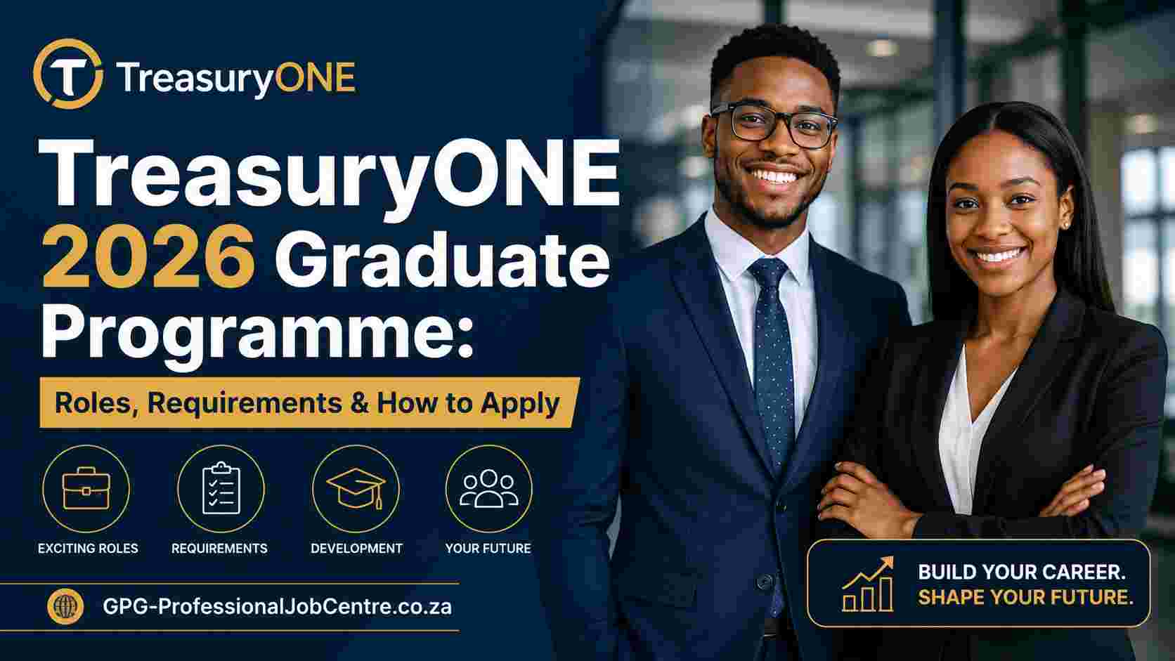 South African graduates working in a corporate office environment for the TreasuryONE 2026 Graduate Programme in Pretoria.